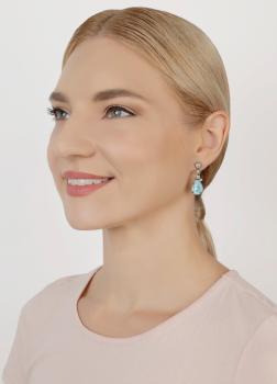 Blau - Sabrina Vintage - Ohrringe von Konplott